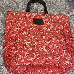 Vintage Norman Marcus Red paisley bag